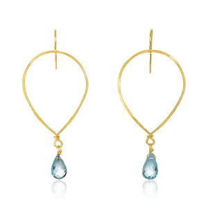 Oval Drop Earrings