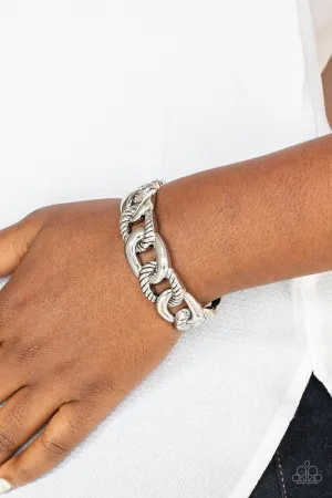 Paparazzi Bold Move - Silver Cuff Bracelet