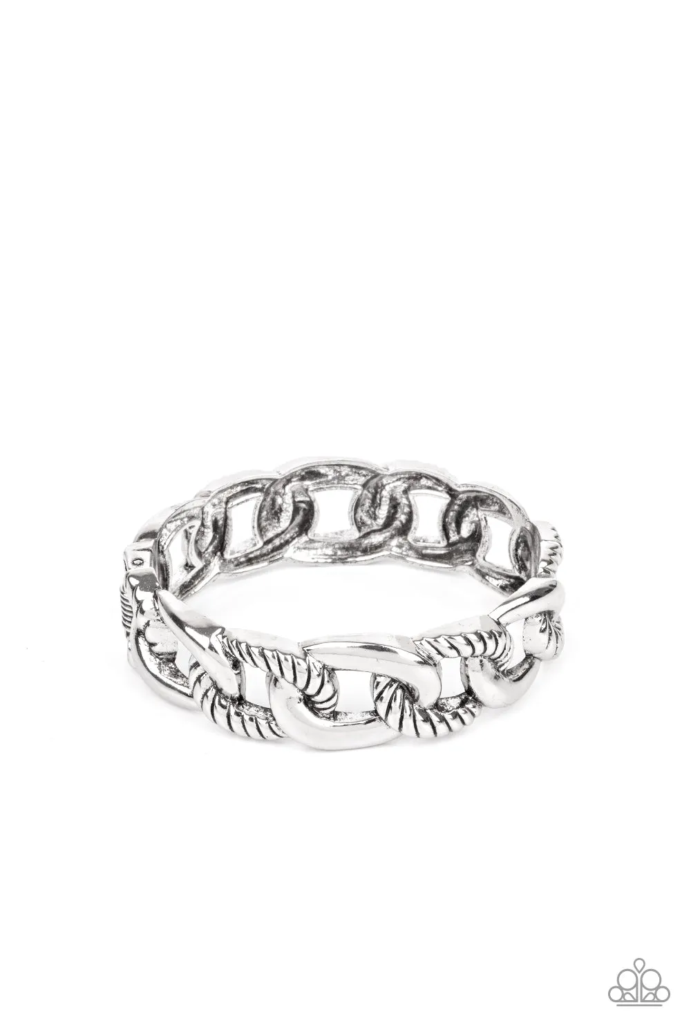 Paparazzi Bold Move - Silver Cuff Bracelet