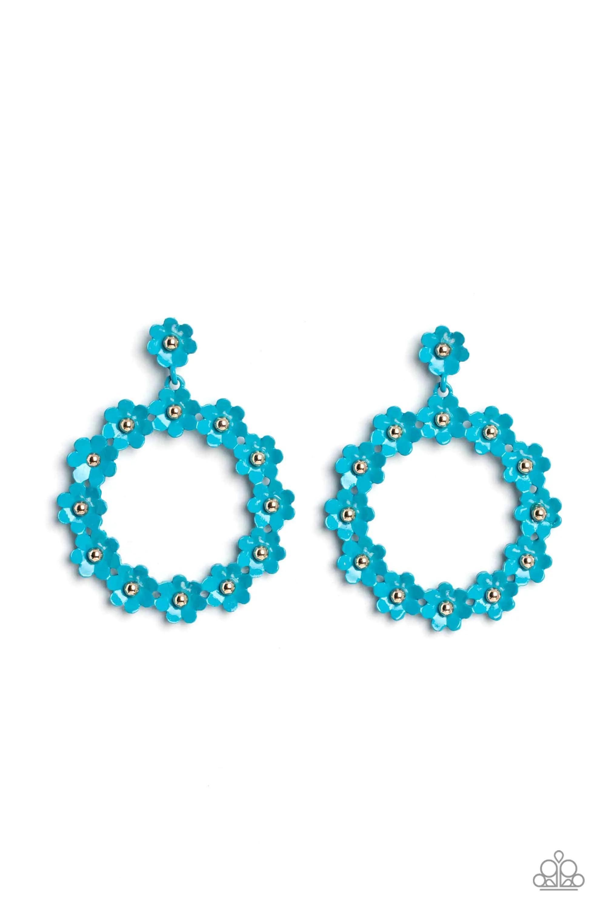 Paparazzi Daisy Meadows - Blue Earrings