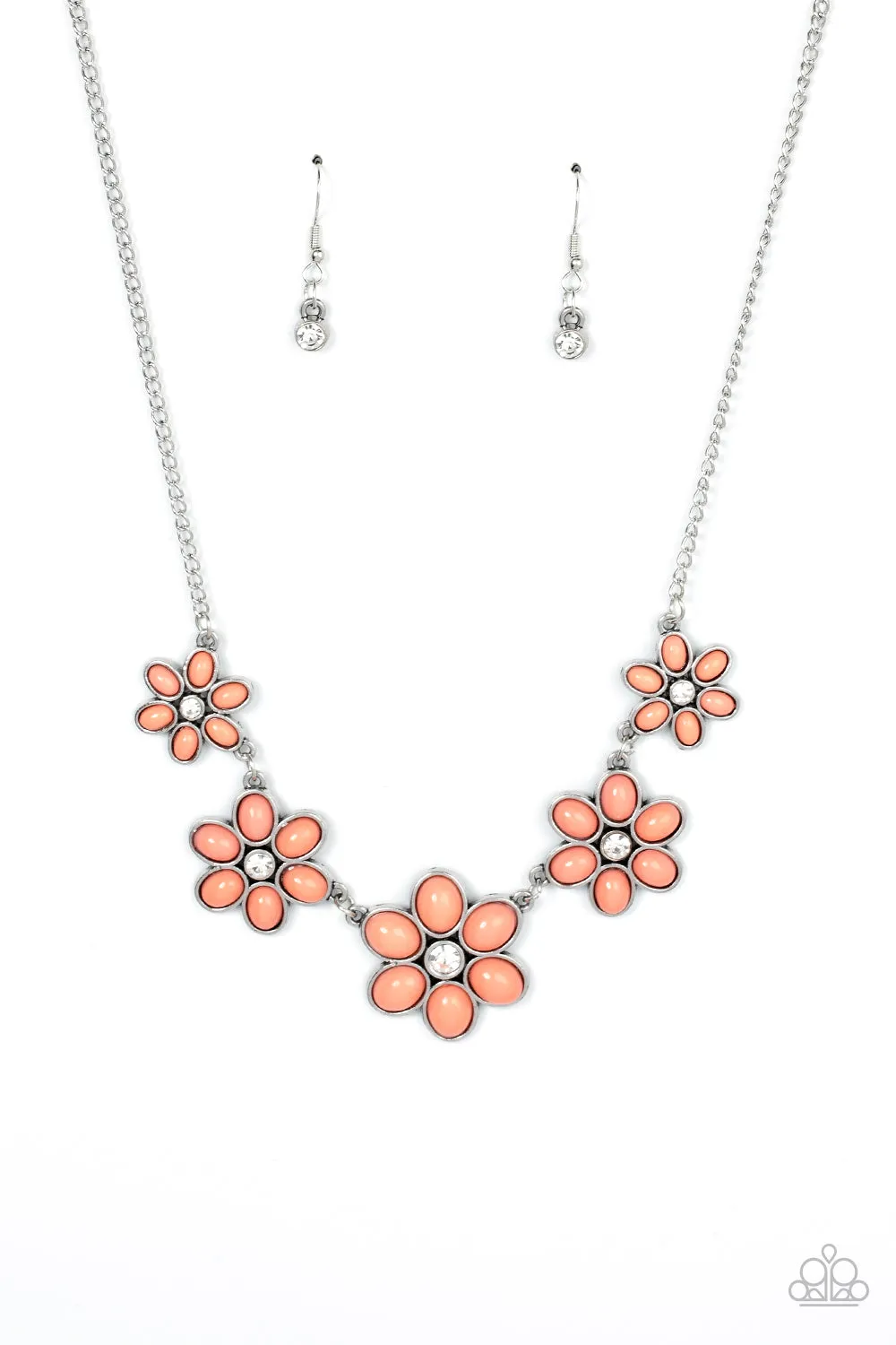 Paparazzi - Prairie Party - Orange Necklace