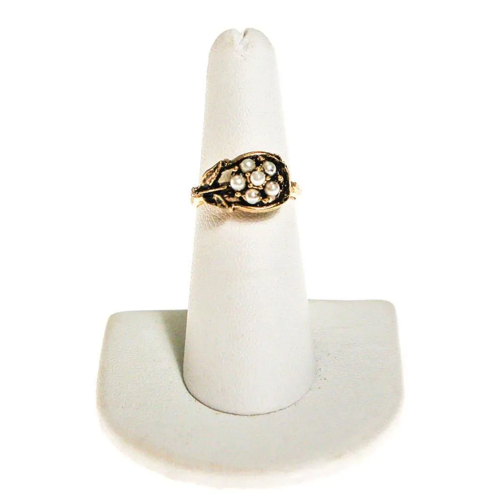 Pearl Daisy Flower Ring