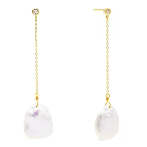 Pearl Drop Stud Earring
