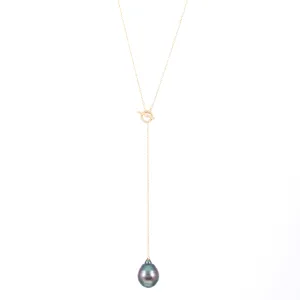 Pearl Y Necklace