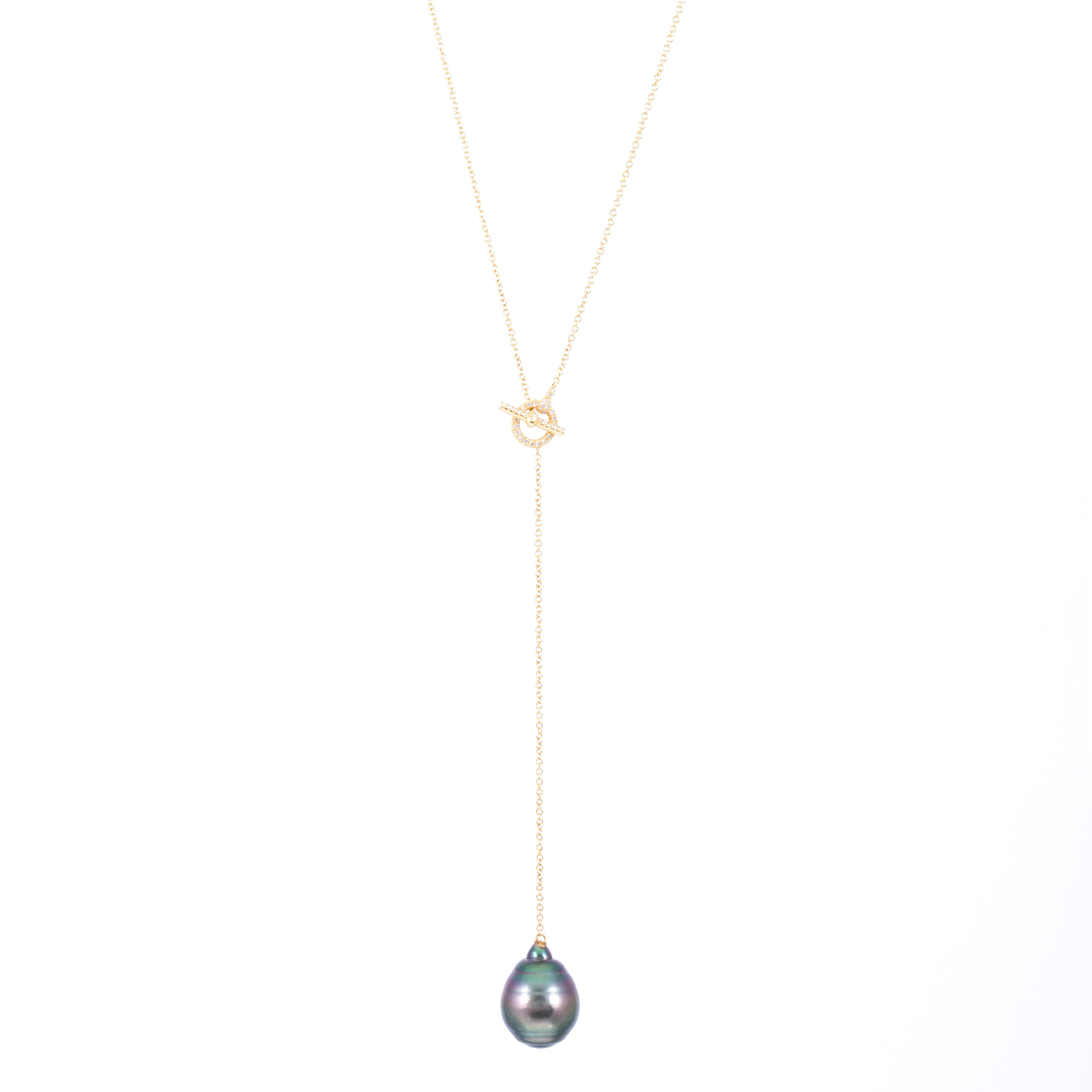 Pearl Y Necklace
