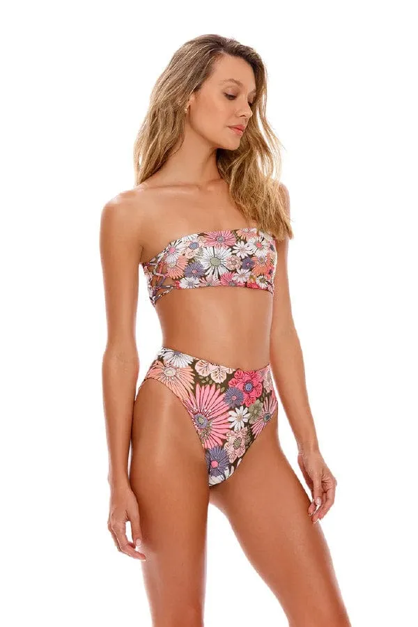 Penelope Reversible Bikini Bottom- Java Drop