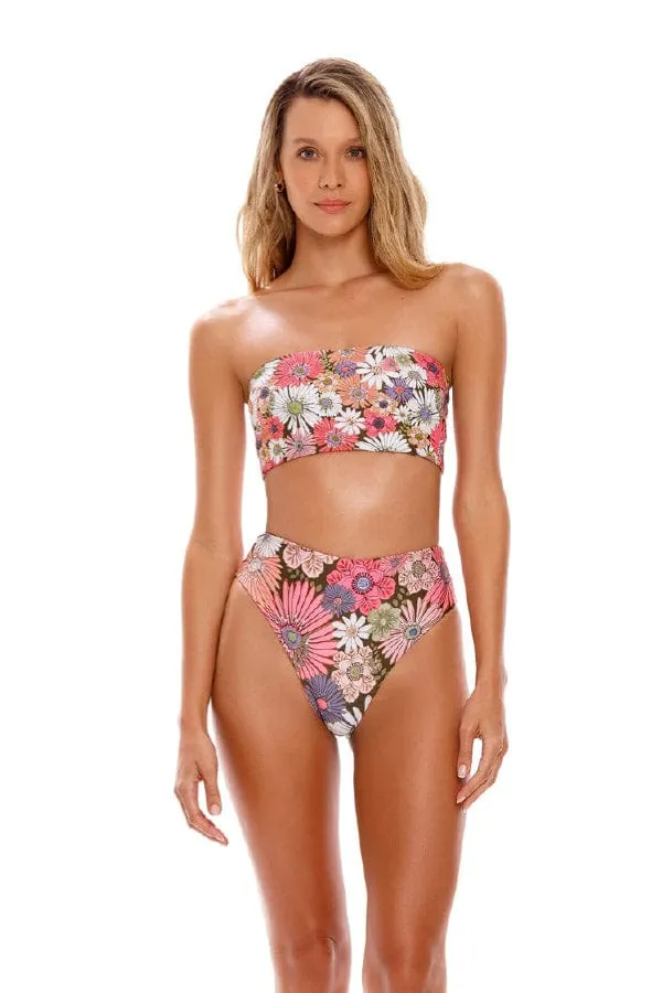 Penelope Reversible Bikini Bottom- Java Drop