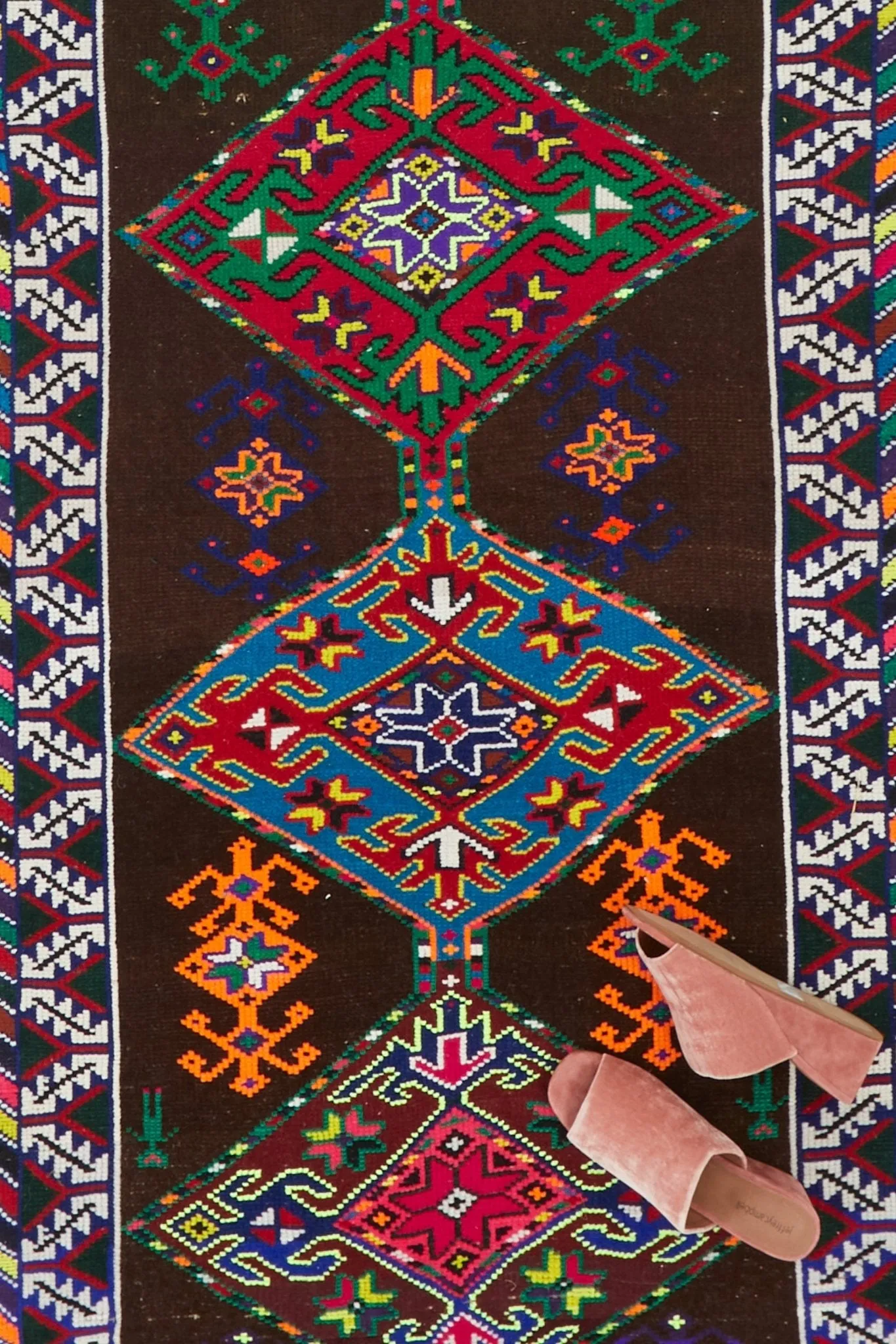 'Pepper' Vintage Turkish Runner - 2'9.5'' x 11'