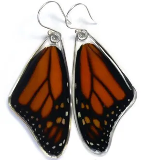 Petal Connection - Butterfly Earrings | Monarch (Top Wing) #0170-T-ER