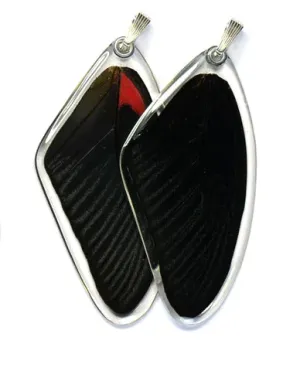 Petal Connection - Butterfly Pendant | Scarlet Mormon (Top Wing) #0320-B-PE