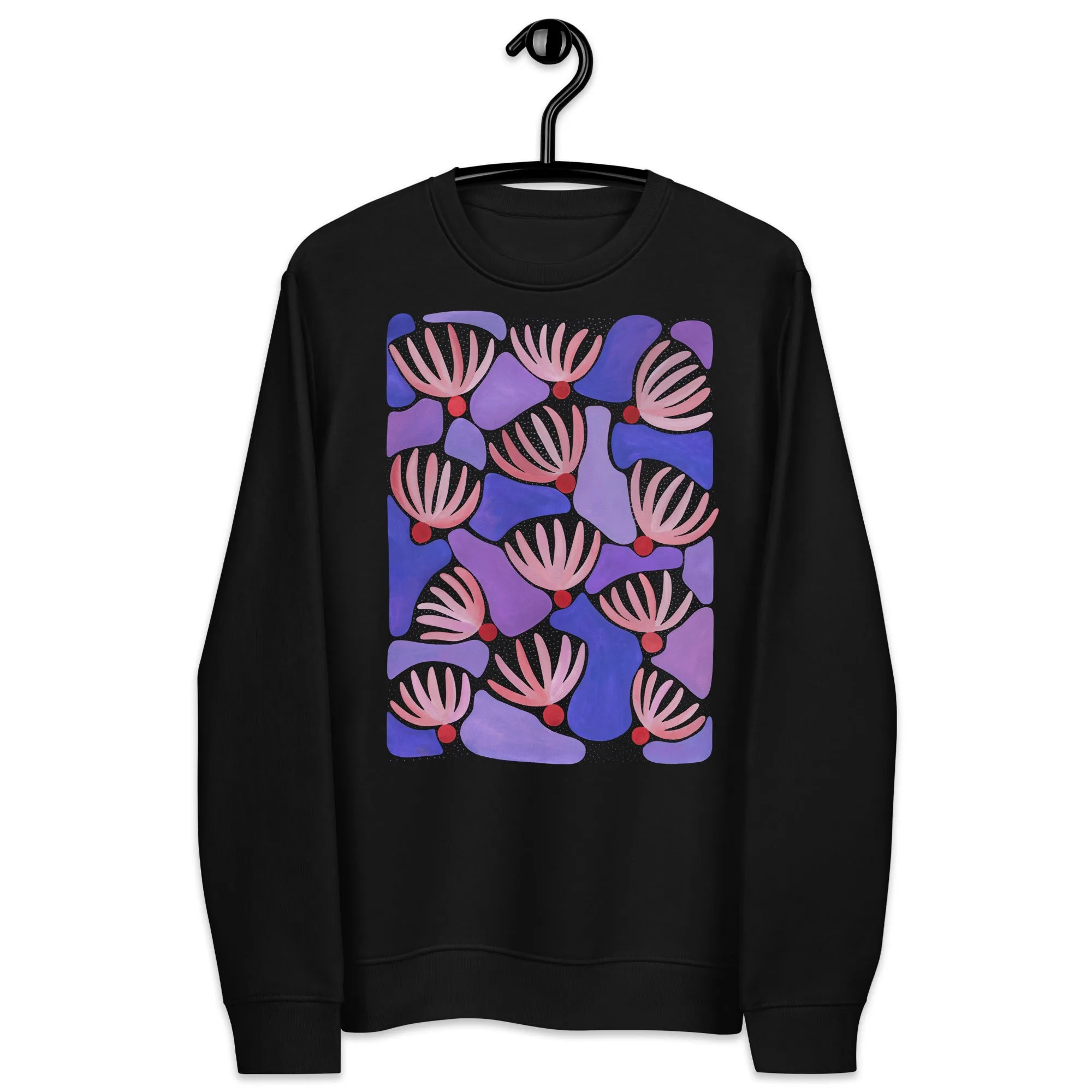 Pink Flowers - Unisex Eco Sweatshirt