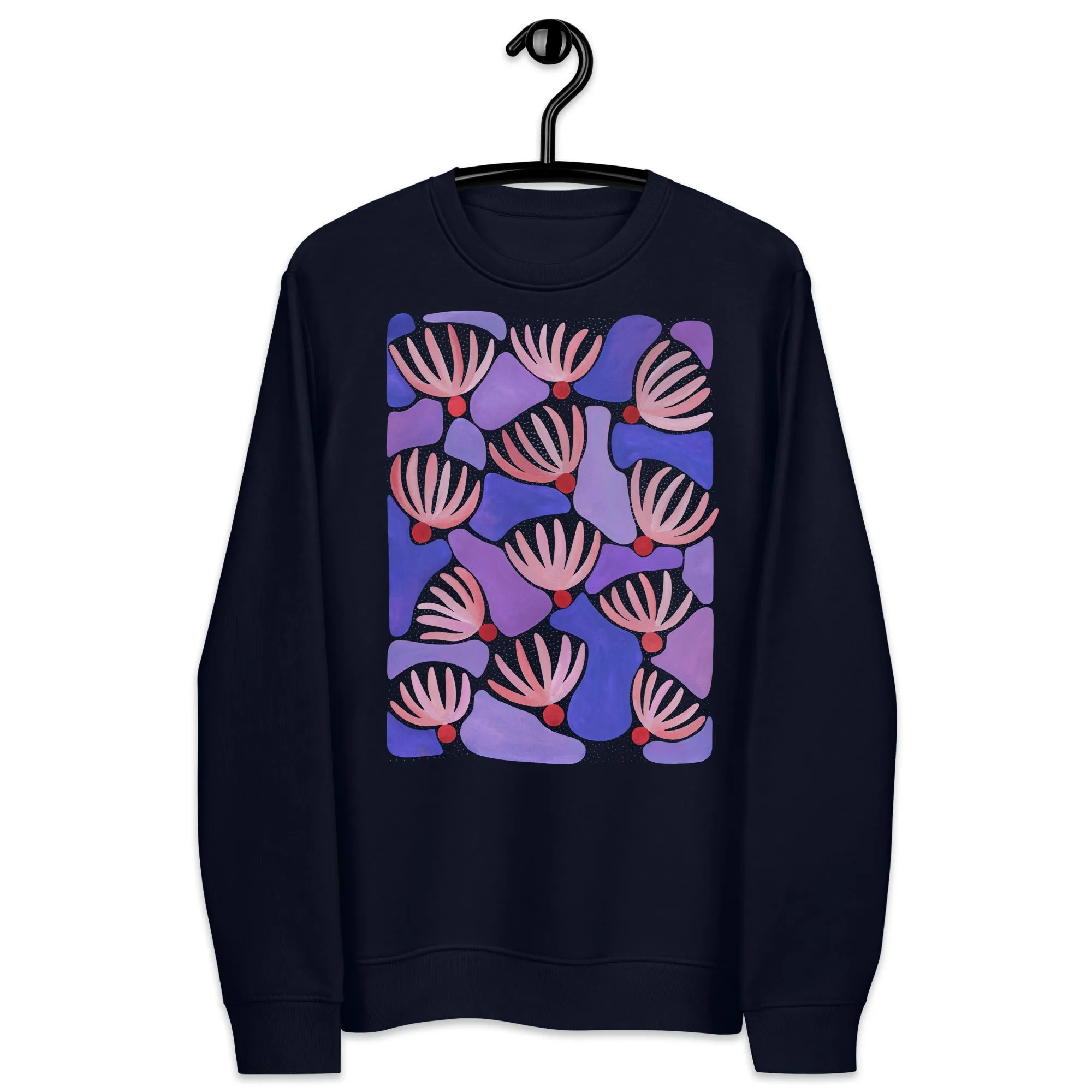 Pink Flowers - Unisex Eco Sweatshirt