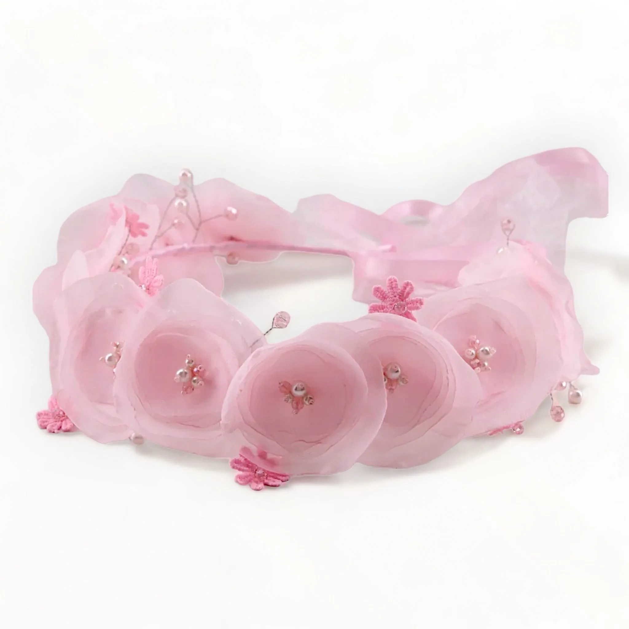 Pretty Pink Poppy Flower Garland