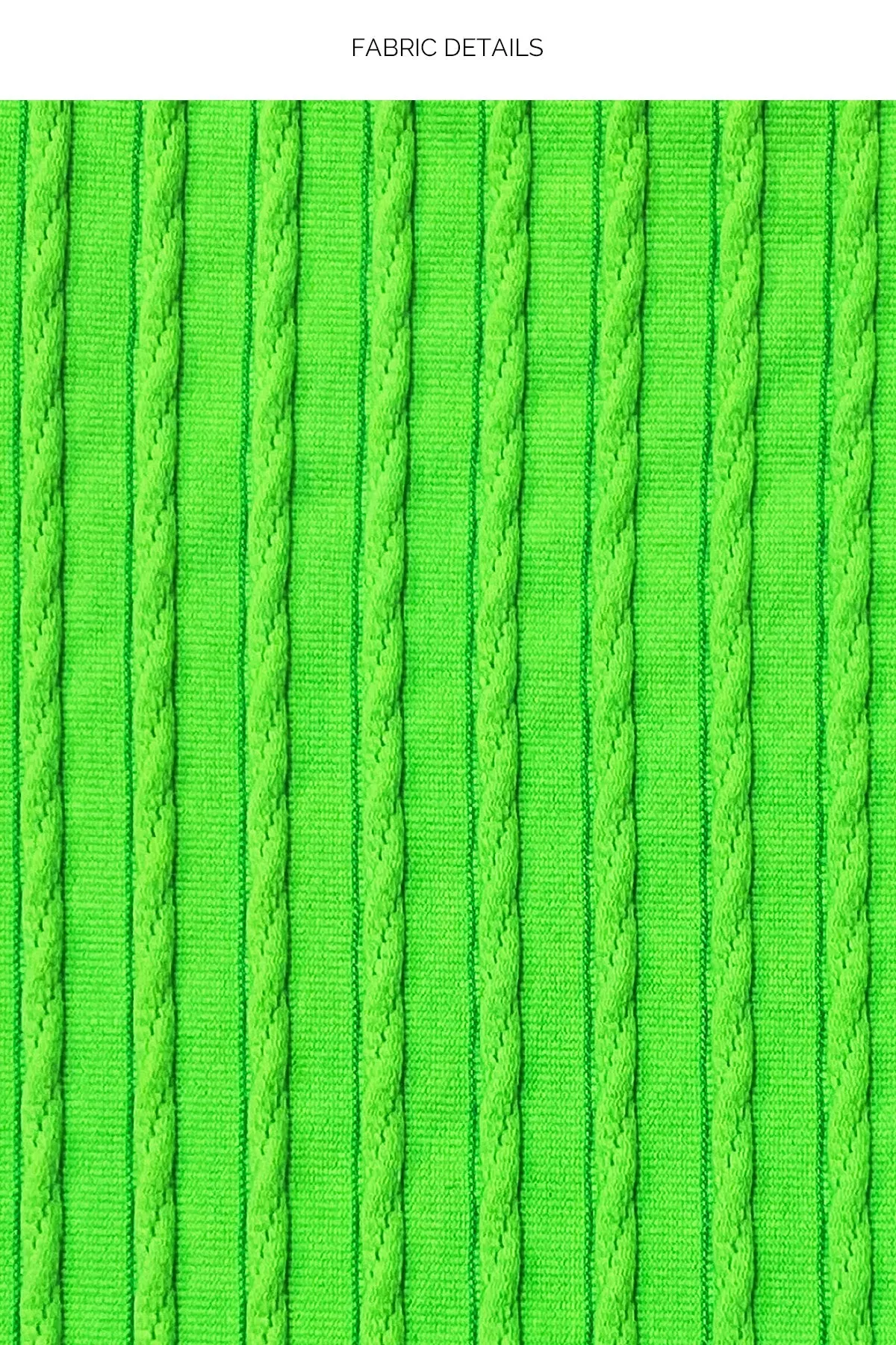 QUE SERA SERA - Sweetheart Balconette & Seamless Wavy Ruched Back Brazilian Tie Side Bottom • Neon Lime Campaign