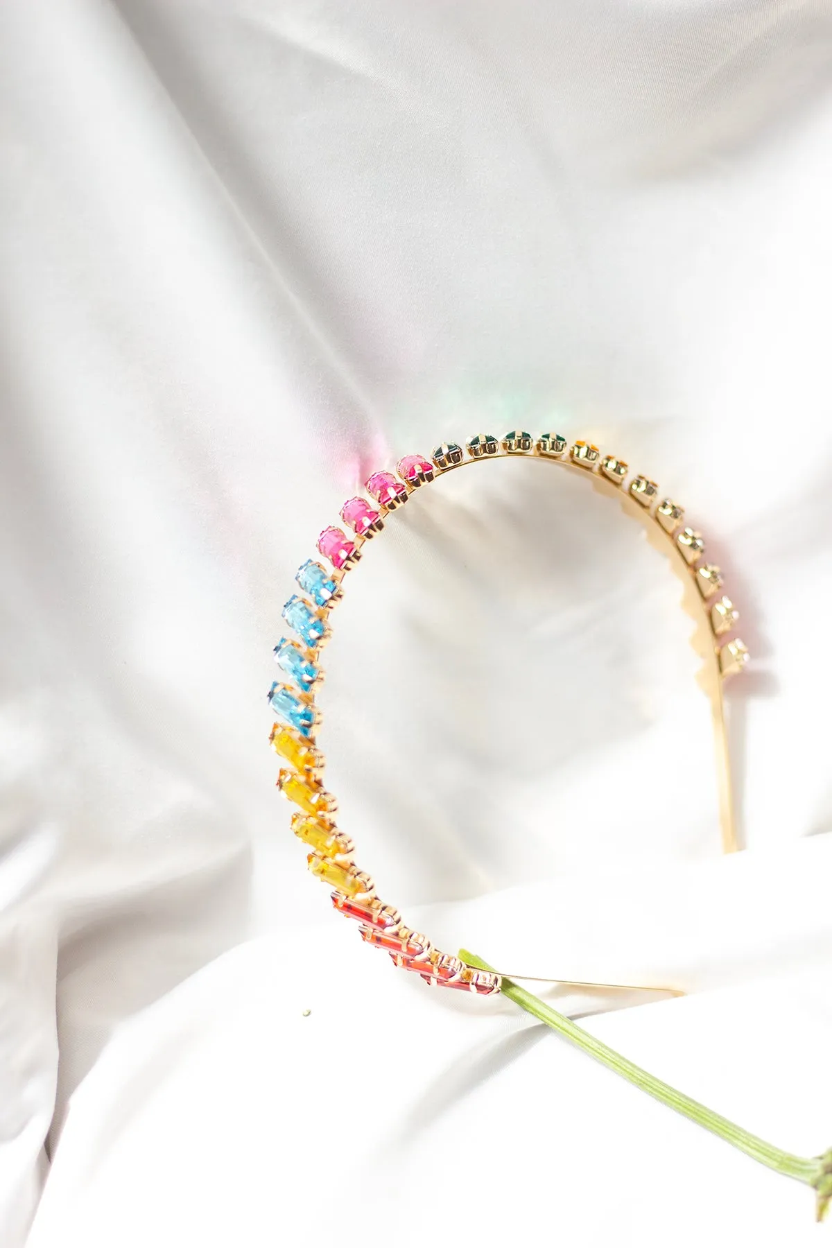 Rainbow Gem Jewel Headband
