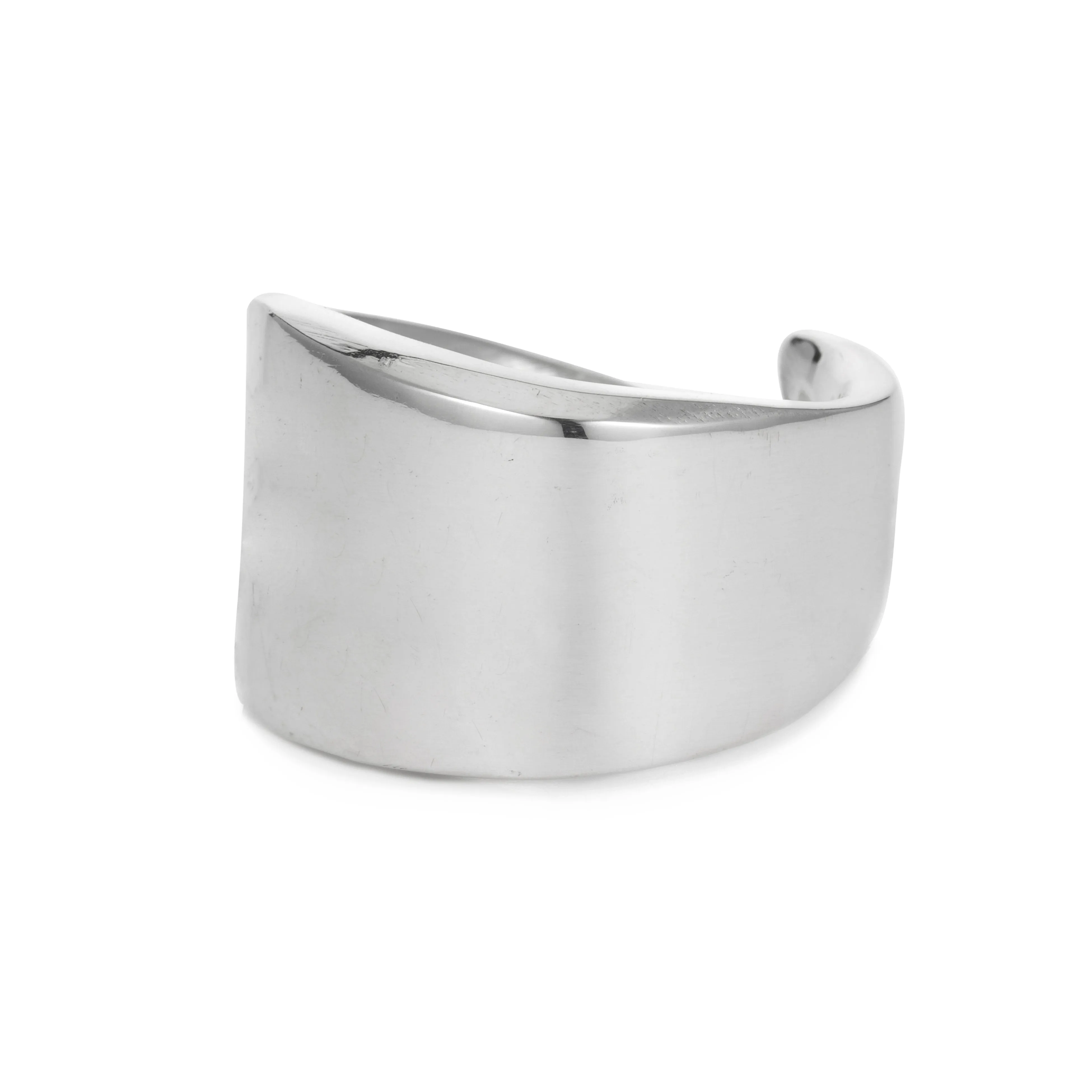 Raw Leaf Ring - Sterling Silver