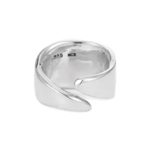 Raw Leaf Ring - Sterling Silver