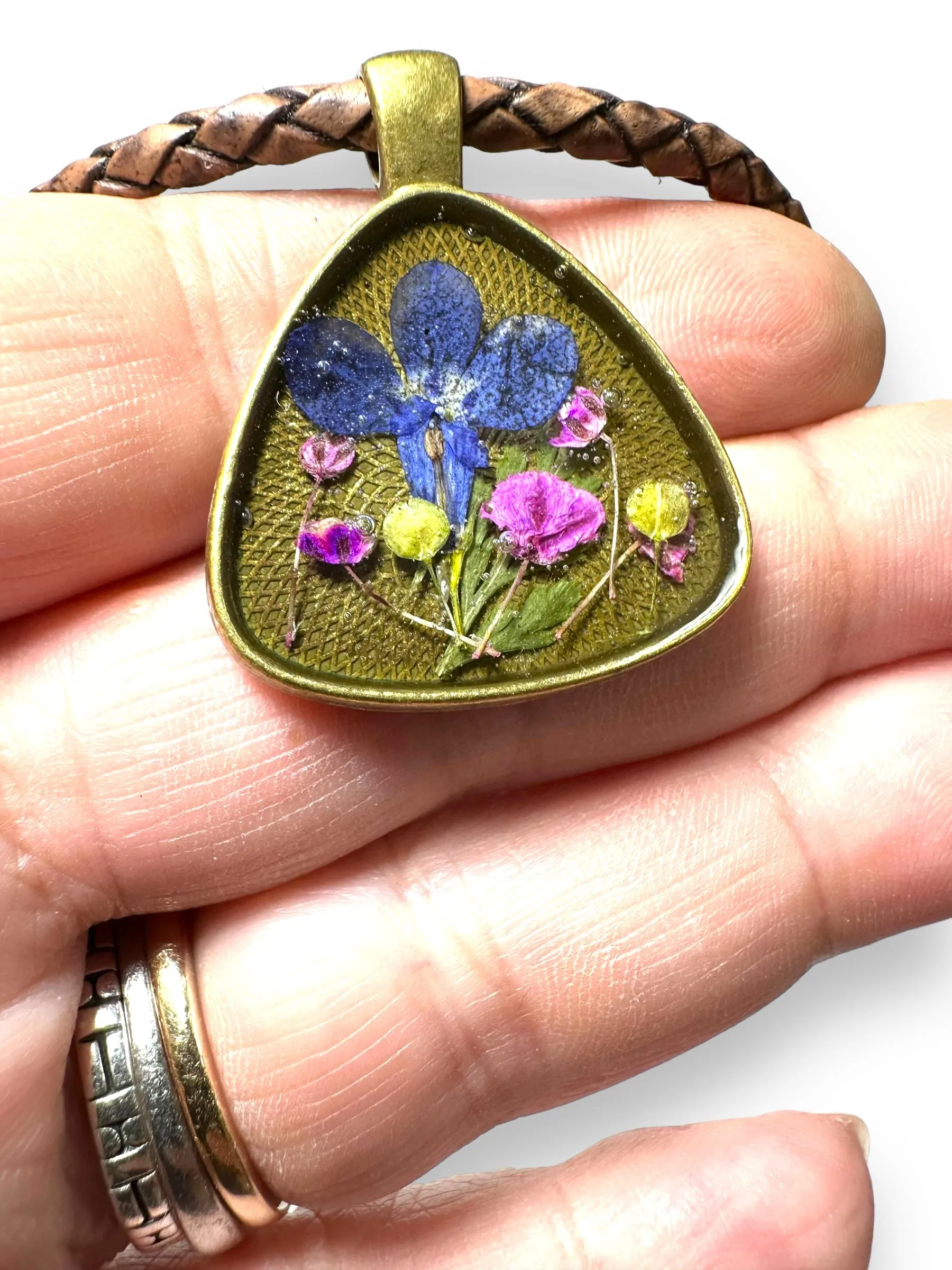 Real Flower Necklace/Resin Flower Necklace