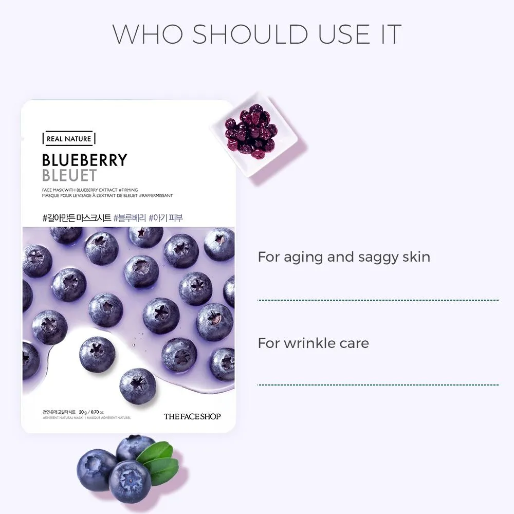 Real Nature Blueberry Face Mask