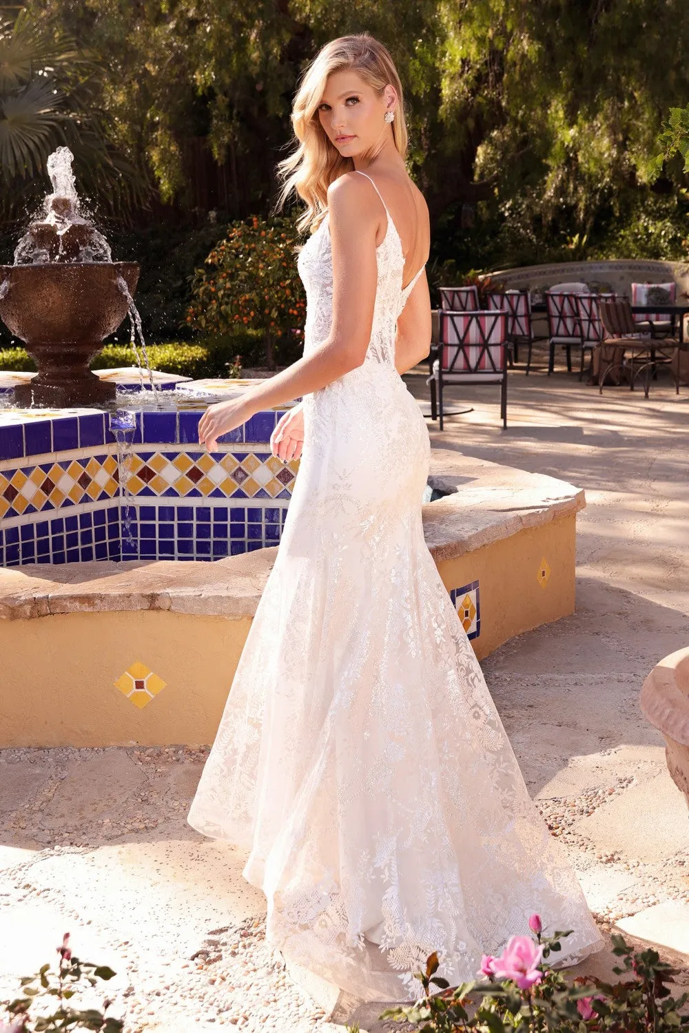 Regal Sparkling Mermaid Wedding Dress 740825TIR