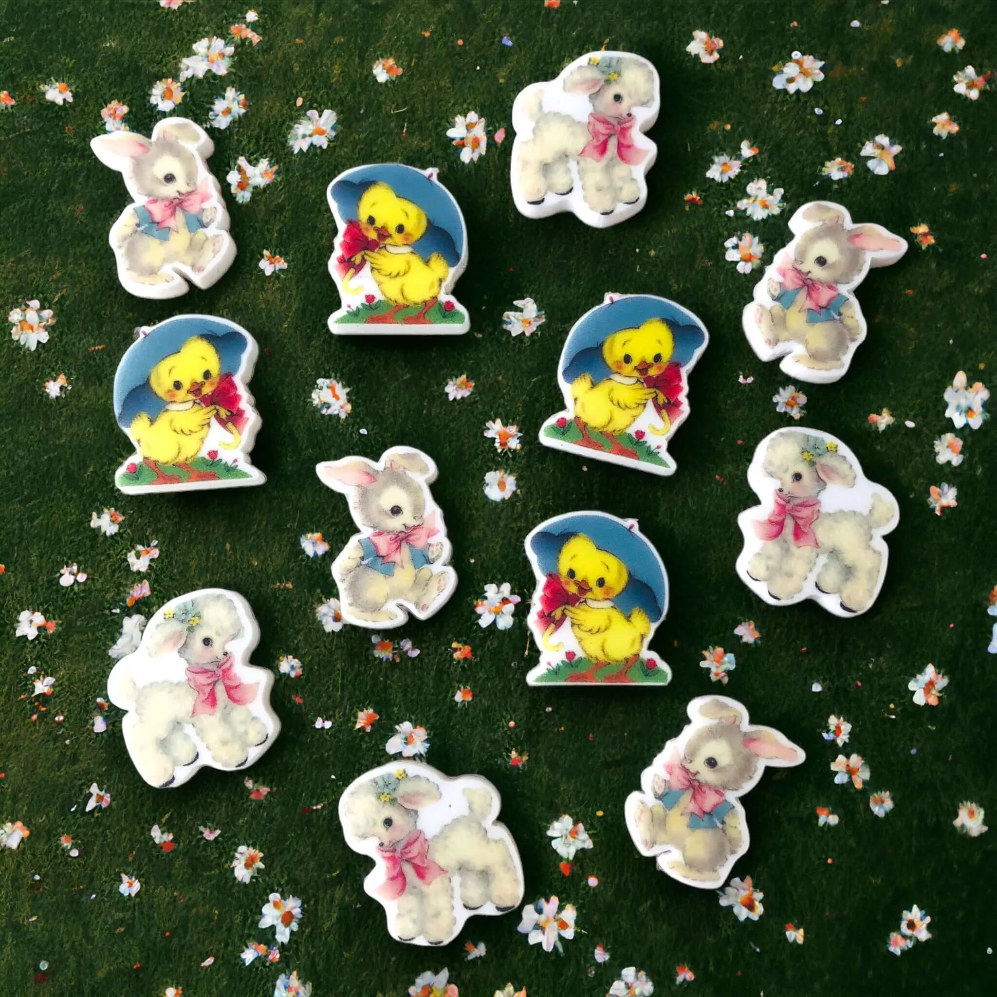 Retro Animal Babies - 6 pair assorted set