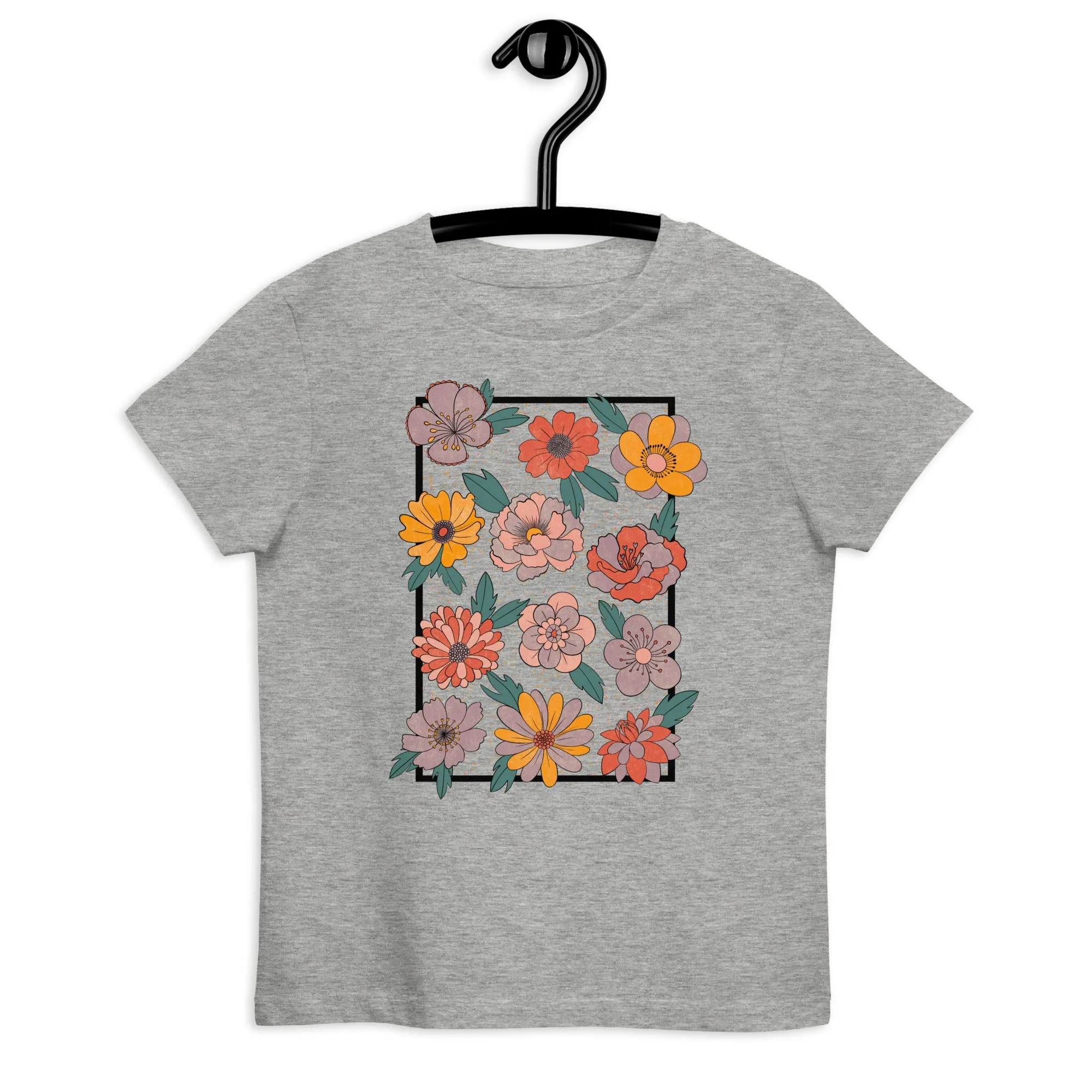 Retro Bloom - Kid's Organic Cotton T-Shirt