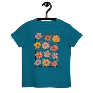 Retro Bloom - Kid's Organic Cotton T-Shirt