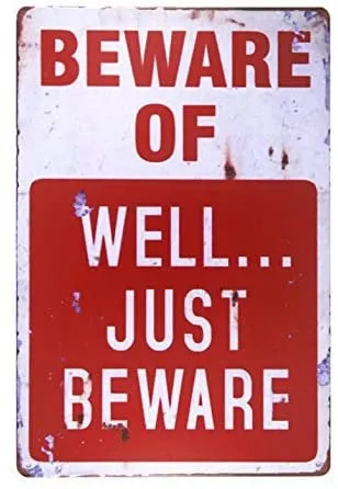 Retro Fashion Chic Funny Metal Tin Sign No Trespassing We're Tired of Hiding The Bodies