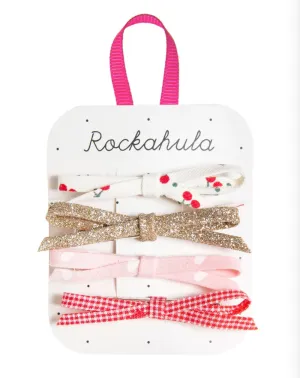 Rockahula Sweet Cherry Skinny Bow Clips