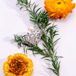 ROYAL FLOWERS ENAMEL GLOW RING