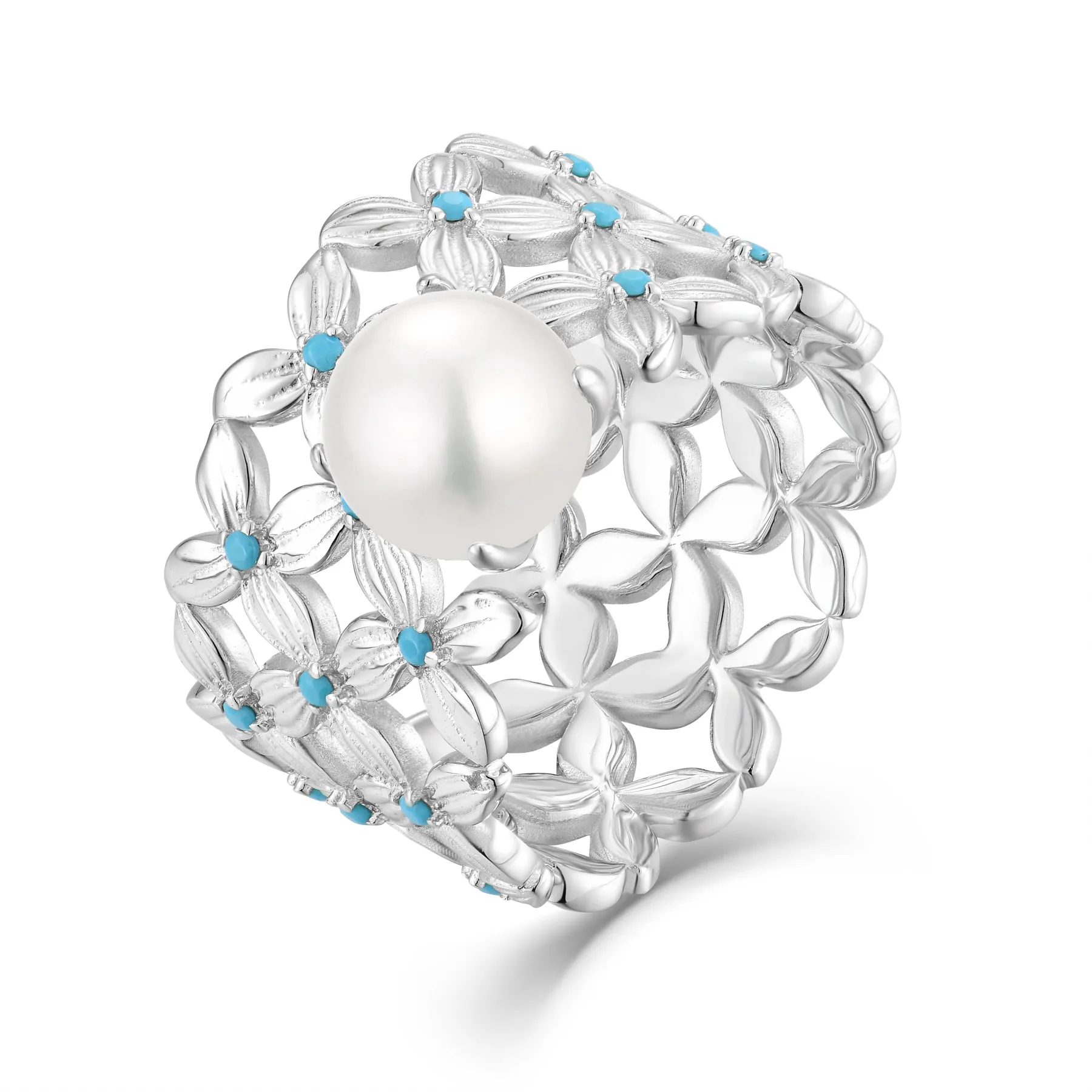 ROYAL FLOWERS ENAMEL GLOW RING