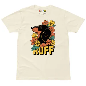 Ruff in Bloom: Dachshund Amongst the Flowers Tee