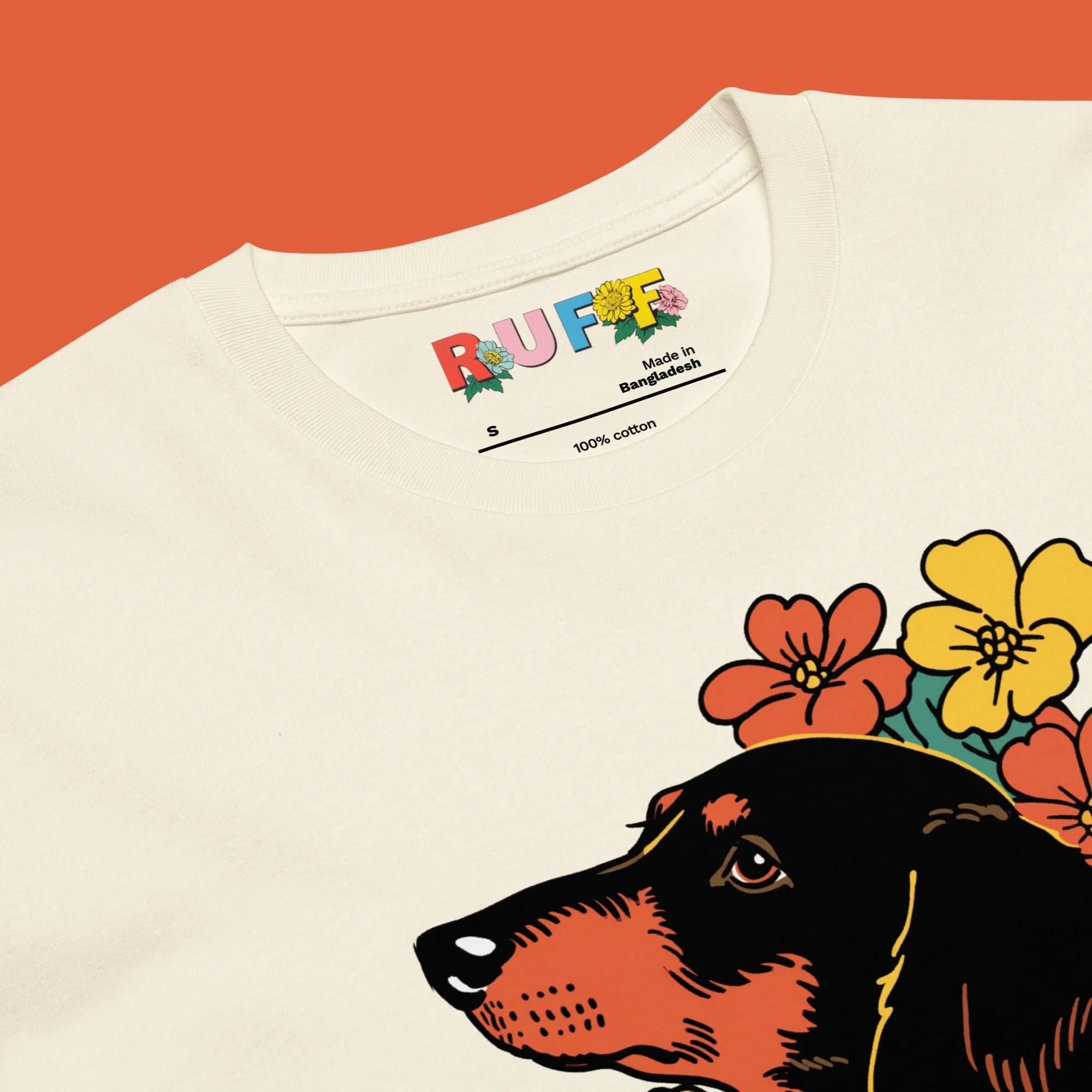 Ruff in Bloom: Dachshund Amongst the Flowers Tee