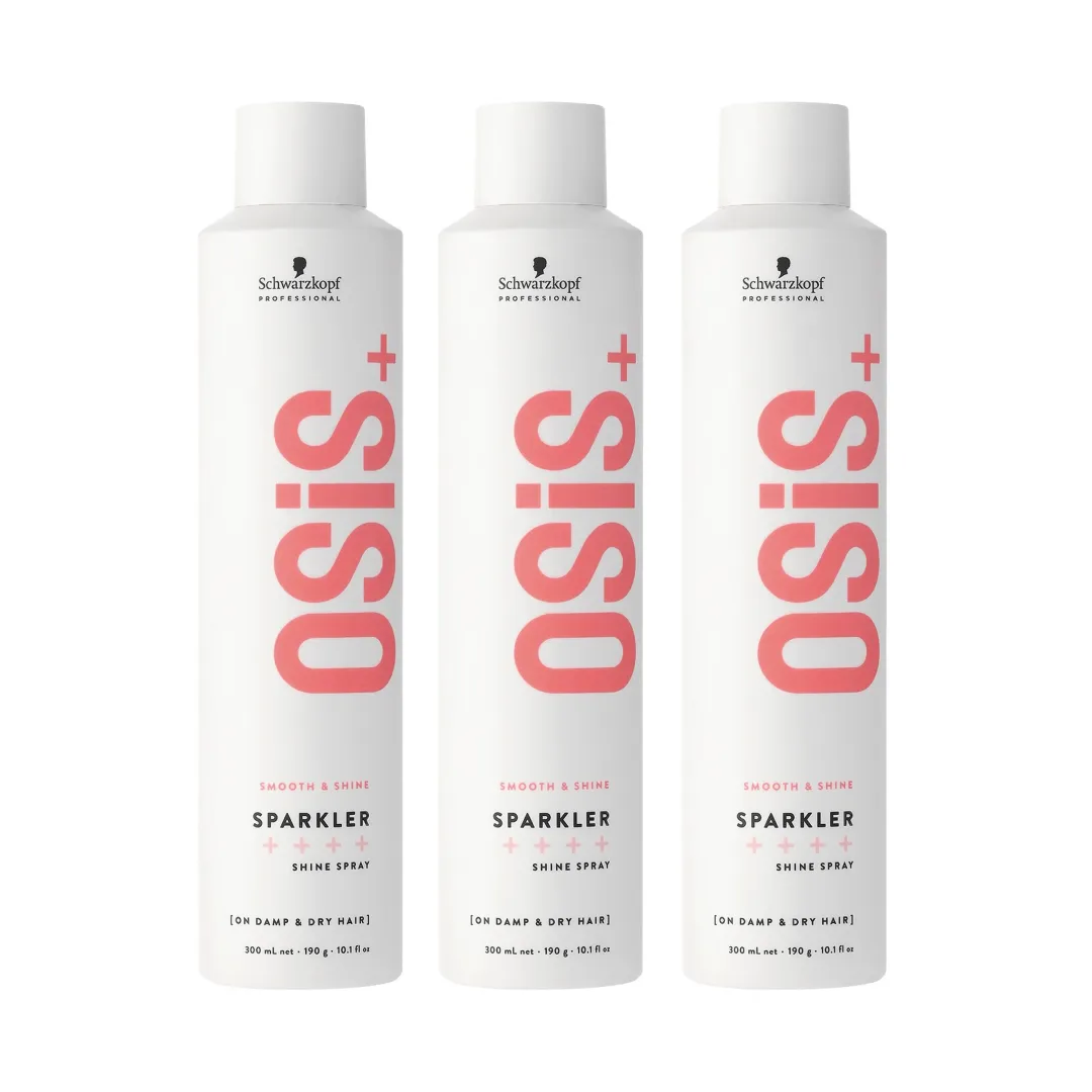 Schwarzkopf OSiS  Sparkler Instant Sparkling Shine Spray 300ml Trio Pack