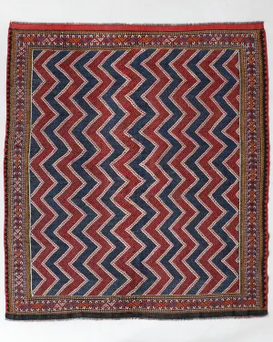 Semi-antique Pergamum Kilim Rug 5'3"x6'9"