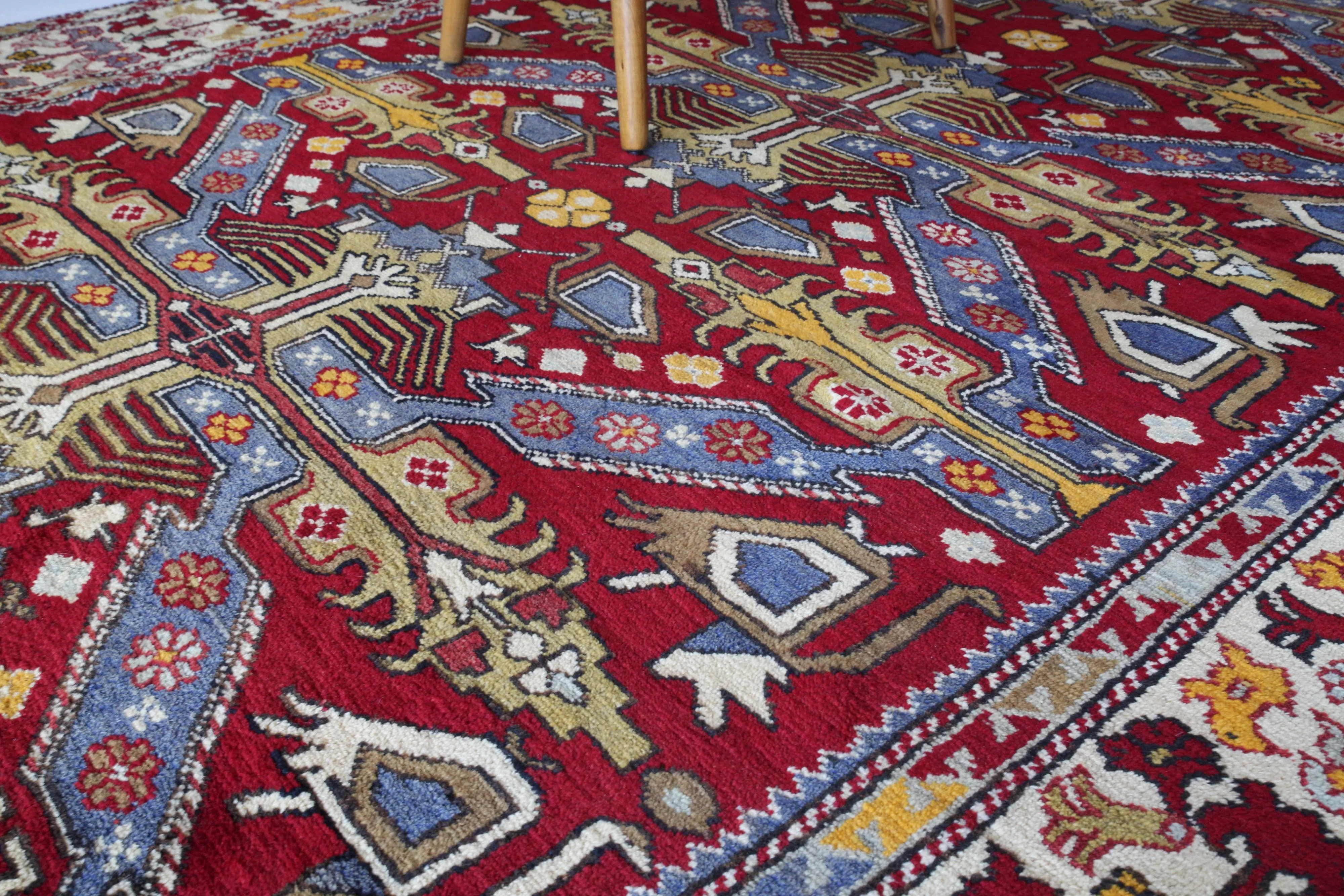Semi-Antique Western Anatolian Rug 6'7"x9'8"