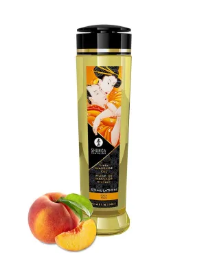 Shunga - Massageolie - Stimulation Peach - 240 ml