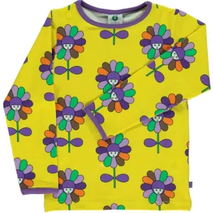 Smafolk Flowers Top - Yellow (Only 2 left! 5-6 & 9-10y)
