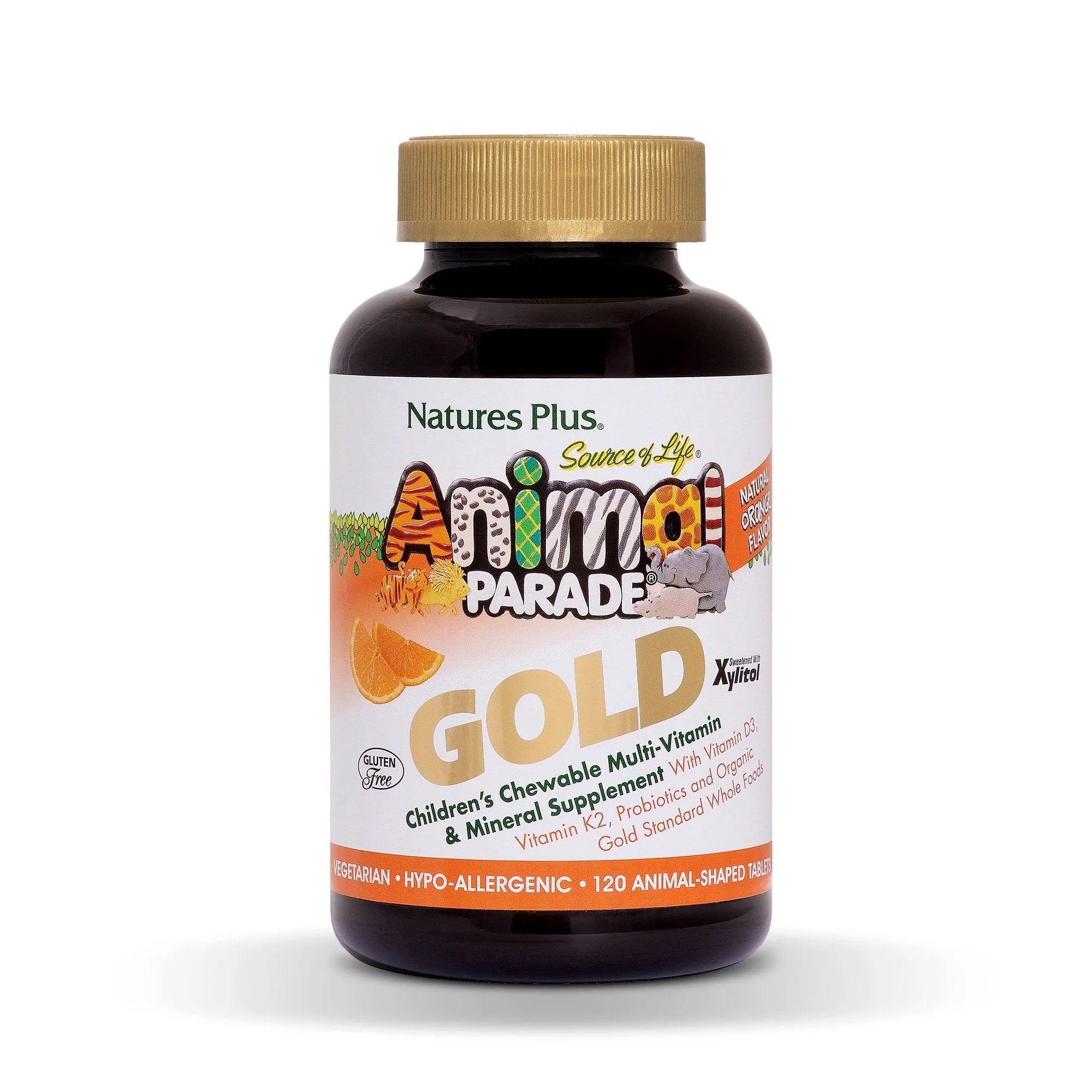 Sol Animal Parade gold-children de Multivitamínico y mineral sabor naranja NATURE 's, 097467299368, 1, 1