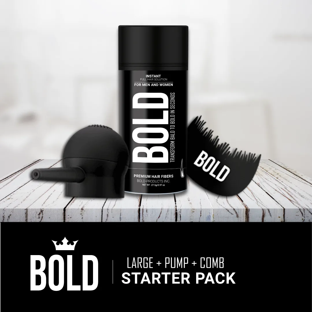 Starter Pack I - Large Bottle   Applicator Pump   Hairline Comb
