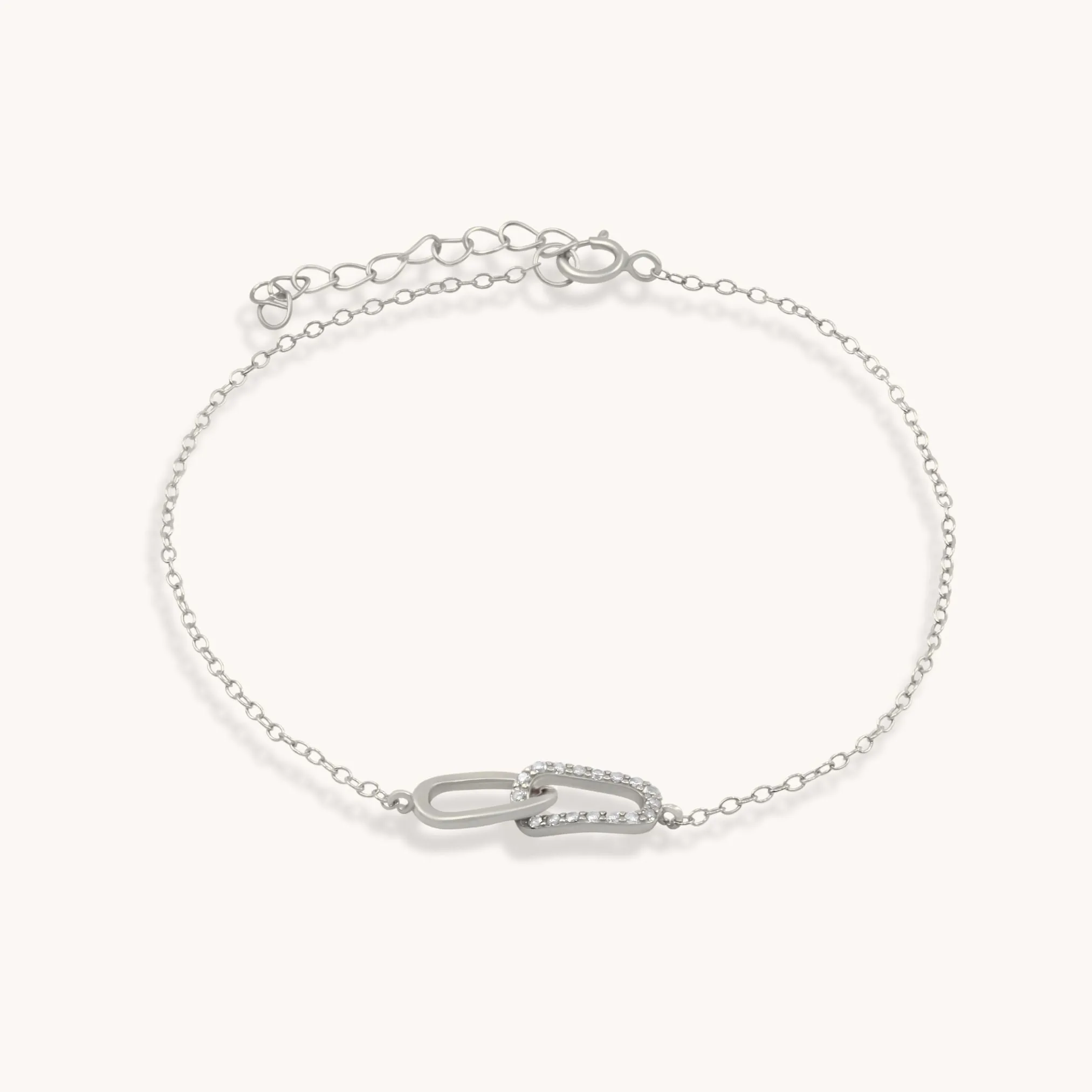 Sterling Silver Eternal Lock Dainty Bracelet
