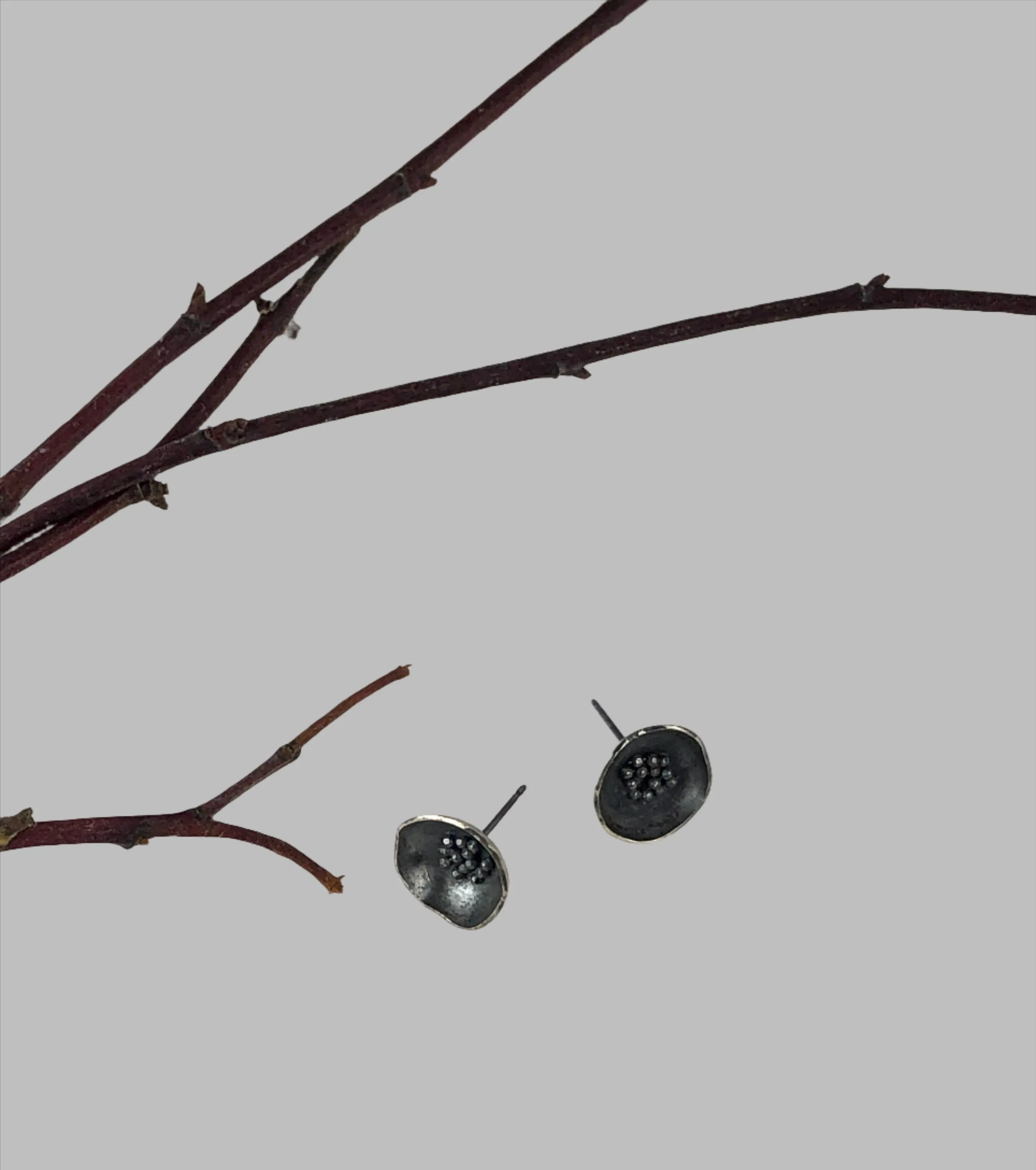 Sterling Silver Flower Earrings