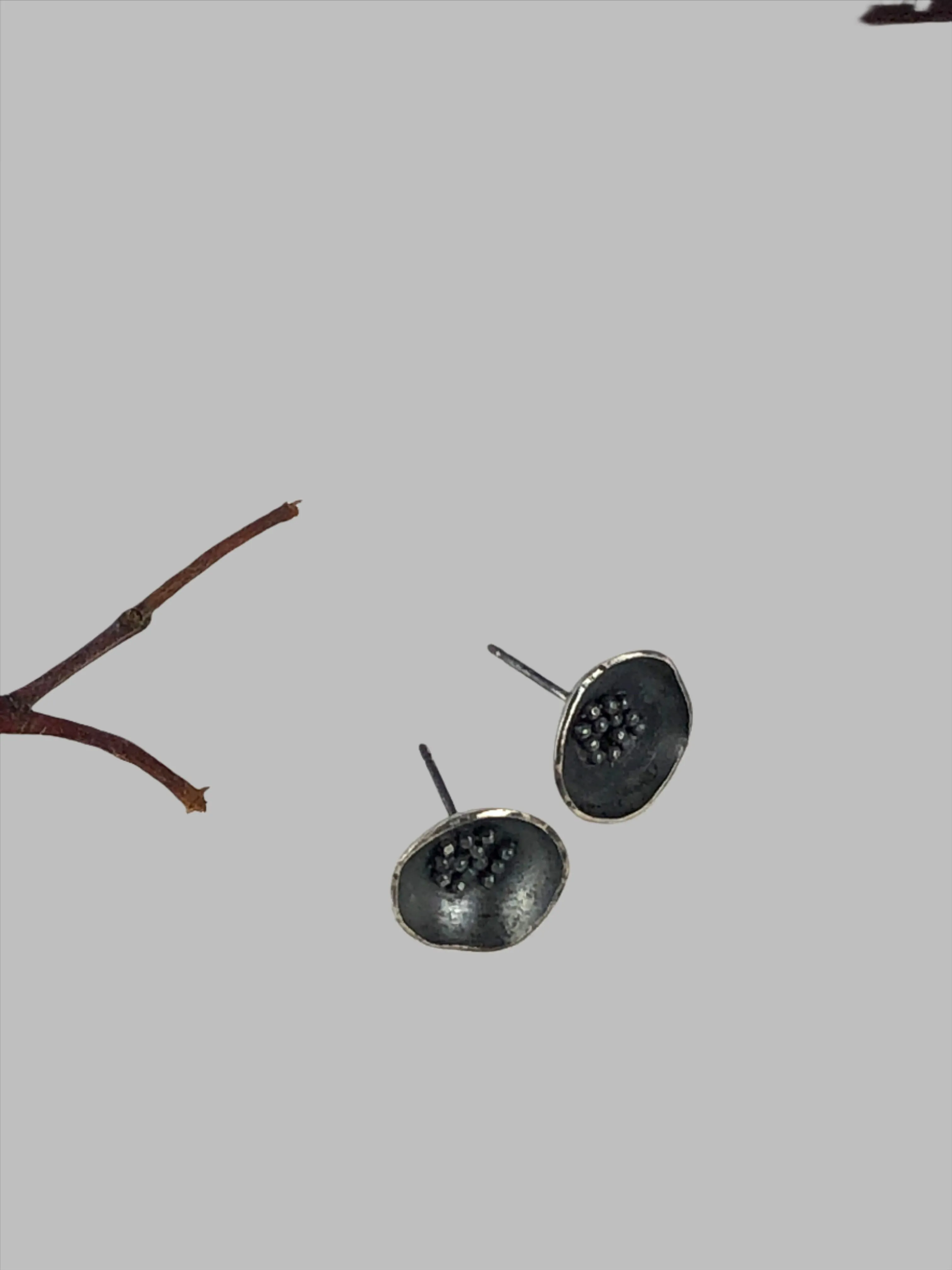 Sterling Silver Flower Earrings