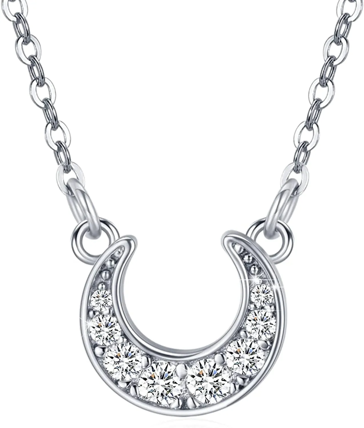 Sterling Silver Moonstone Choker Necklace for Women