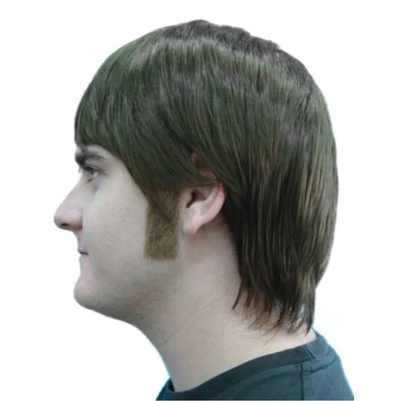 Straight Sideburns Human Hair