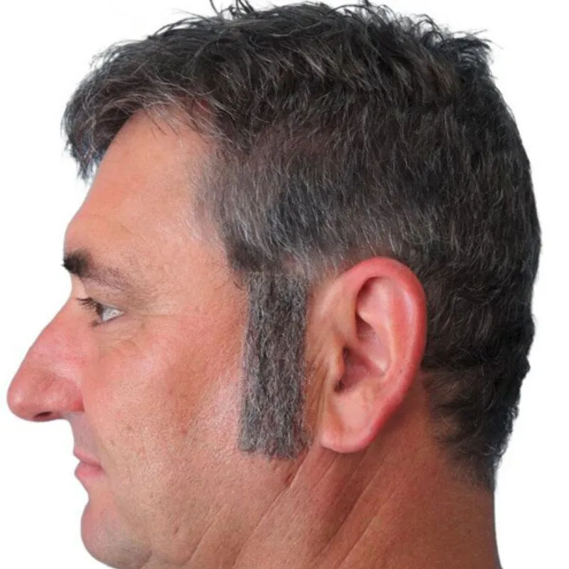 Straight Sideburns Human Hair