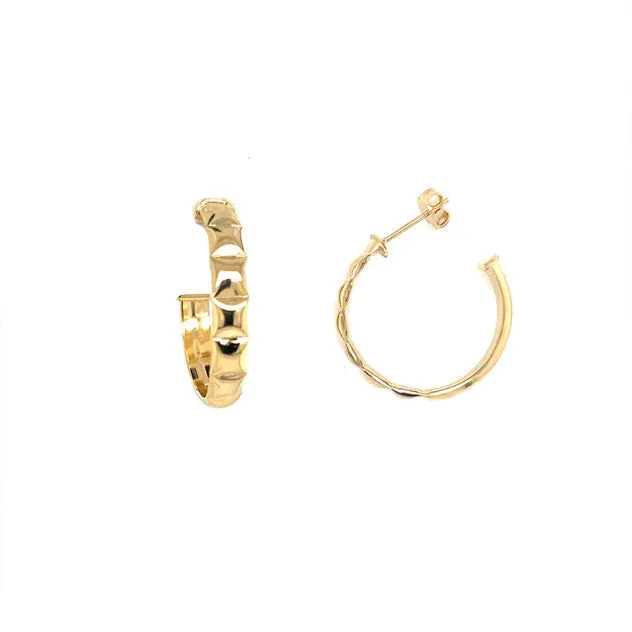 Studded Hoop Earrings