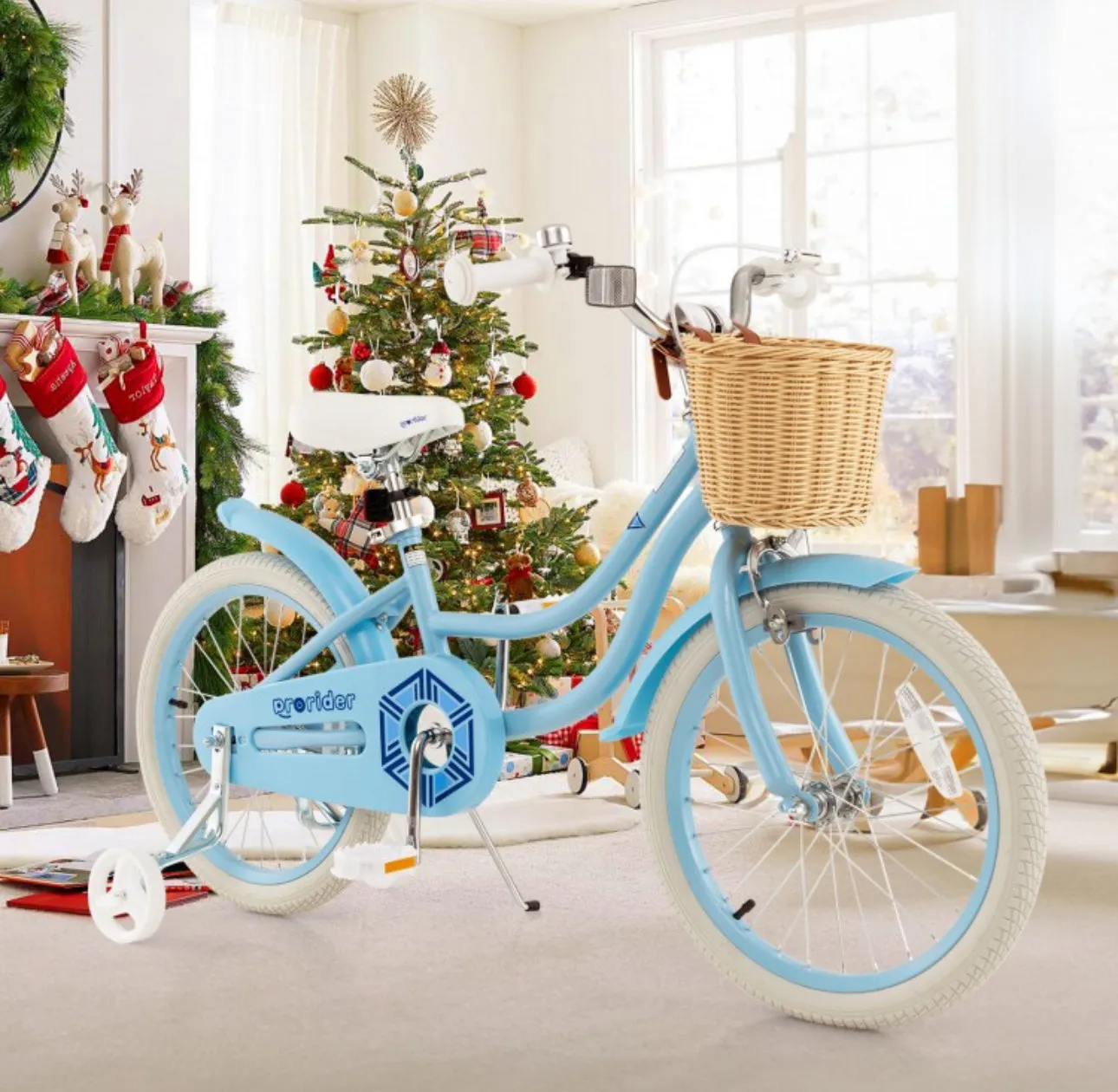 Super Awesome Children’s 18” Pedal Bicycle Bike Adjustable Handlebars, Seat | Removable Training Wheels | Ages 4-8 | Brakes | Easy Assembly | Heavy-duty