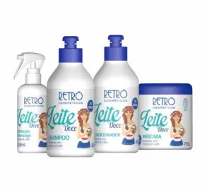 Sweet Milk Repair Strenght Shine Moisture Treatment Kit 4 Prod. - Retro Cosmetics