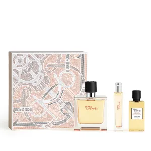 Terre d’Hermès gift set, Pure Perfume, 75ml   15ml    40ml